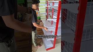 Rak Minimarket - Pemasangan Rak Toko Bu Eli, Sumbar. #rakminimarketmurah #rakgon