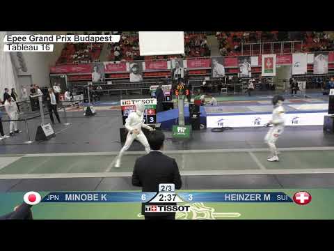 2020 112 T16 05 M E Individual Budapest HUN GP GREEN MINOBE JPN vs HEINZER SUI