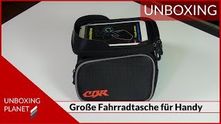 Große Fahrradtasche für Smartphone bei Banggood bestellt - Unboxing Planet