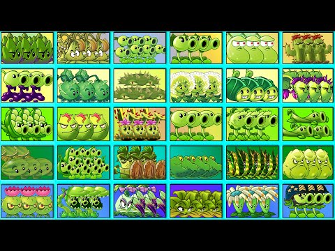 Random 30 GREEN Plants Level 1 Battlez - Who Will Win? - PvZ 2 Plant vs Plant
