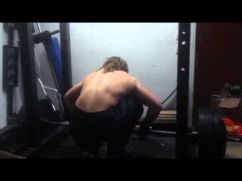 Stiff Leg Deficit Deadlift 180 kg