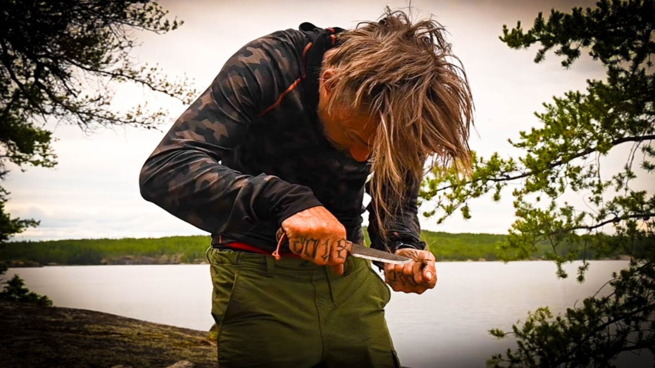 I CUT ALL MY LONG HAIR OFF WITH A BELT KNIFE