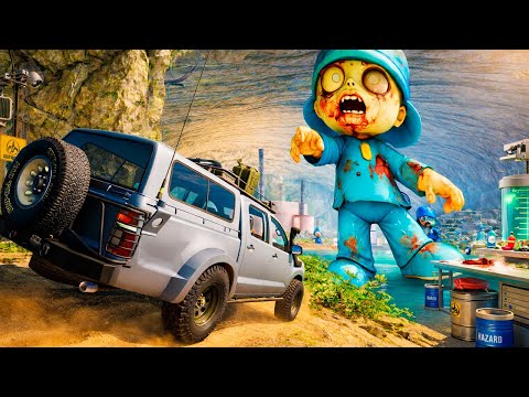 I FOUND THE SECRET LABORATORY OF THE POCOYO ZOMBIE TRAVELLER! BeamNG.drive
