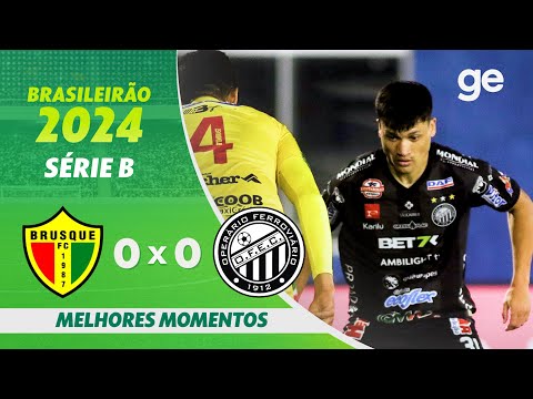 Gols e lances de Brusque x Operário