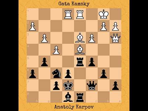 Gata Kamsky vs Anatoly Karpov, 1993 #chess #chessgame