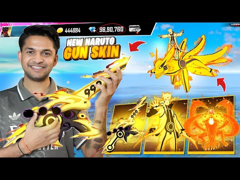 Free Fire I Got Naruto Nine Tail kurama And Naruto Gun Skin Gameplay - YouTube