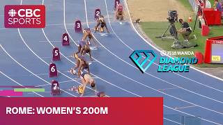 Strong performance in women's 200m race at Diamond League event in Rome