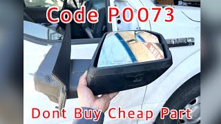 Ford F150 Ambient Temp Sensor On Mirror - Code P0073 - DONT BUY CHEAP PART