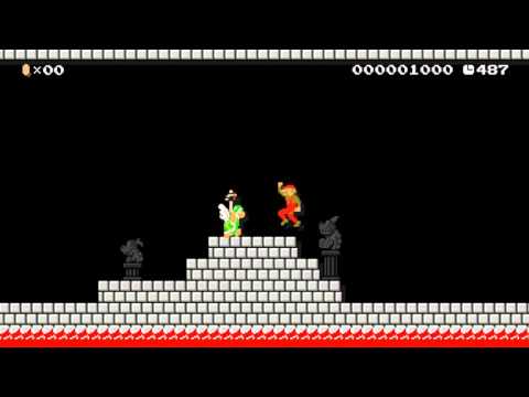 Bowser's (Not So Evil) Castle by Frank - Super Mario Maker - No Commentary 1AD