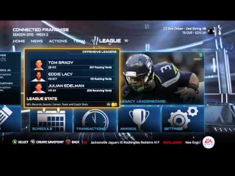 Madden NFL 15 Connected Franchise Player S2: HB Regular Season Week 2 // Absolute Domination // Next