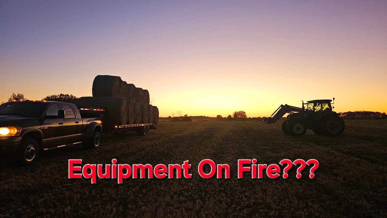 Discbine Fire, Broken Baler, And Everyone's Sick!
