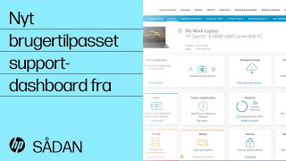 Nyt brugertilpasset support-dashboard fra HP Support