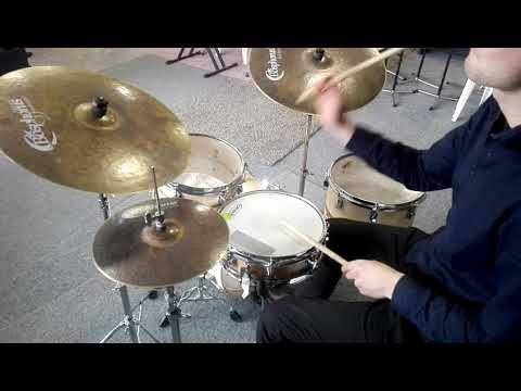 J&J Maple/walnut drum kit 20x14 12x7 14x12