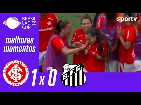 Gols e lances de Internacional x Santos