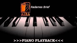 Piano Playback - Radames&#39; Letter (Aida)