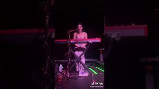 Gracie Abrams performing unreleased song “Crossfire” in Santa Ana, CA