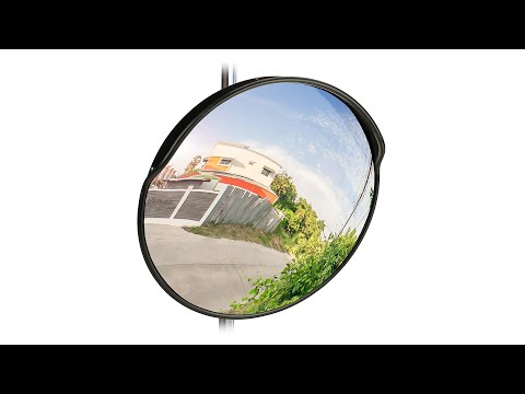 Verkeersspiegel 60 cm zwart zwart - kunststof - 60 x 60 x 25 cm