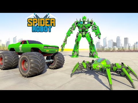 Spider Robot Transformation Game Part 13  -  Monster Stuck Gaming - Android Gameplay
