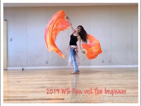 2019WS Fan veil for beginner♡ALMAS Belly dance studio