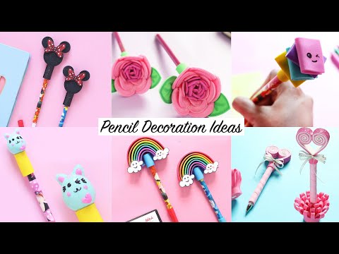 6 Easy DIY Pen & Pencil Decorations | Back to School Supplies | Craft Compilation