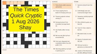 The Times Quick Cryptic 3369
