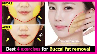 Best 4 exercises for Buccal Fat (Cheek fat) Removal naturally. How to lose Face fat without surgery.