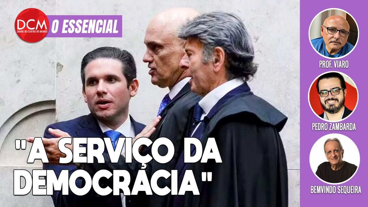 Hugo Motta conversa com Moraes, aparece com Lula e diz estar a "serviço da democracia"