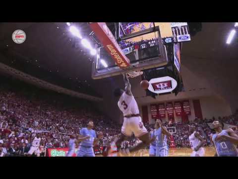 Indiana Basketball OG Anunoby Huge Alley-Oop Dunk On North Carolina