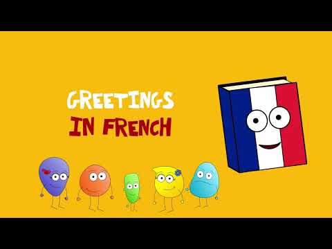 🇫🇷 Greetings in French - children's song | Les salutations en français pour les enfants
