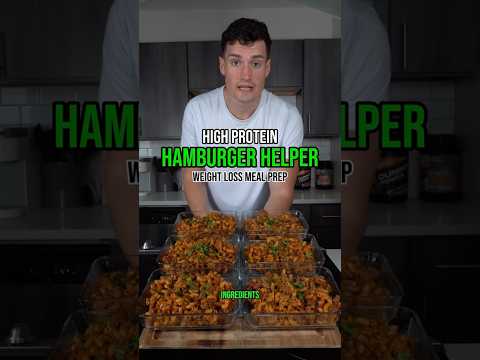 High Protein Low Calorie Hamburger Helper 🥣 #nutrition #diet #weightloss #mealprep #easyrecipe #gym