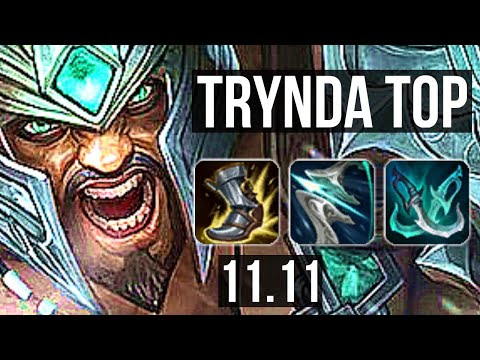 TRYNDAMERE vs LUCIAN (TOP) | Rank 3 Trynda, 8/0/1, 6 solo kills, Legendary | KR Challenger | v11.11