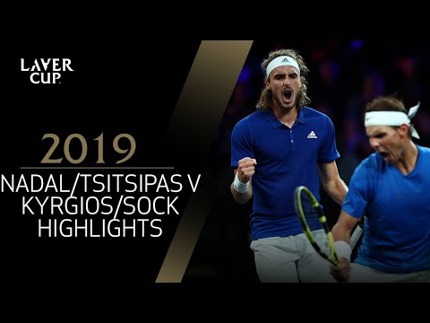 Nadal / Tsitsipas v  Kyrgios / Sock Match Highlights | Laver Cup 2019