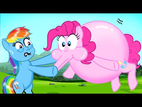 Pinkie Pie hiccupped and flew up - MY LITTLE PONY | Stop Motion Paper