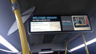Onboard 2012 Novabus LFSA #5909 on the Q44 Select Bus Service (with New Info Screens)