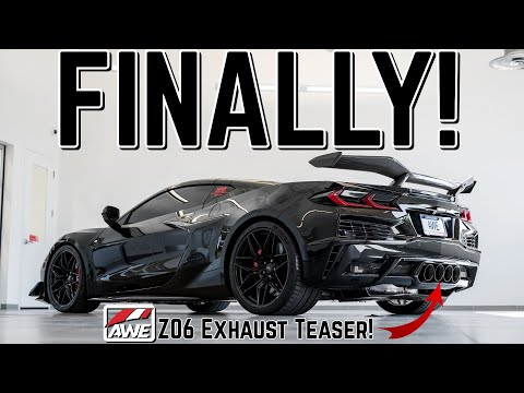 Sneak Peek at the AWE Exhaust for the new C8 Corvette Z06!