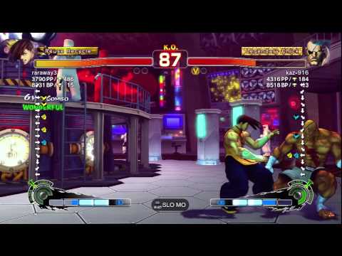 raraway3 [Yang] vs. kaz-916 [Sagat] | SSF4 Arcade Edition