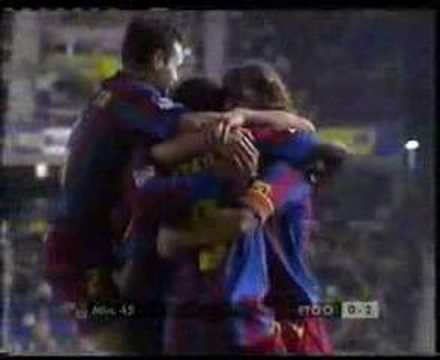 Jornada 16 Cádiz C.F. 1-3 Barcelona Temporada 05-06