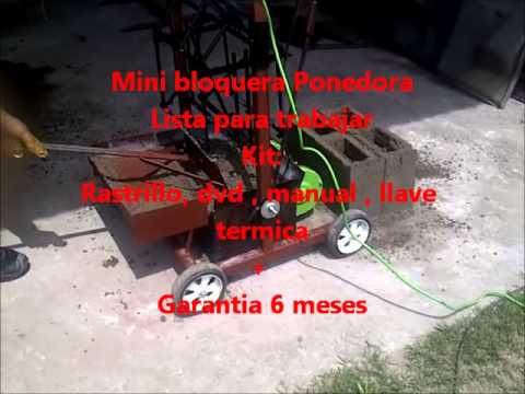 Mini bloquera Ponedora -  MaqTec Maquinaria