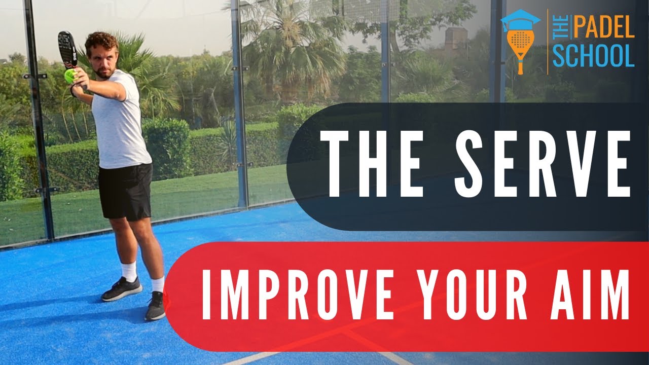 Serve accuracy: chest position and target practice