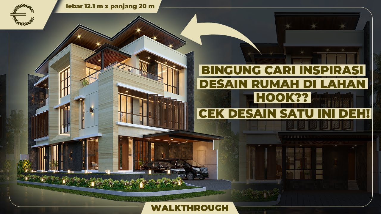 Video 3D Mrs. Aurelia Modern House 3 Floors Design - Tangerang