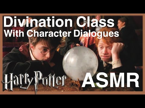 Divination Classroom Ambiance With Character Dialogues | Harry Potter ASMR Fireplace and Windy Day