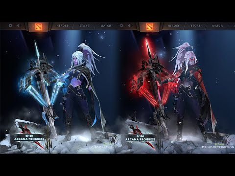 Drow Ranger arcana Dread Retribution in Winter Aghanim's Battle Pass 2021