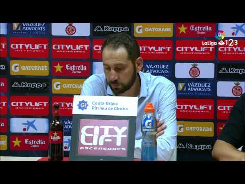 Rueda de prensa de Machín Girona FC vs CD Mirandés (1-1)