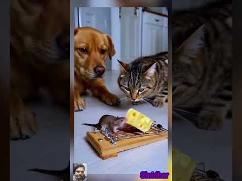 cat catching rat🤣😂 #music #shorts #comedy #funny #trending