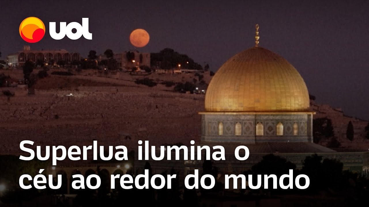Superlua: Fenômeno ilumina os céus de Jerusalém, Beirute e Madri; veja imagens