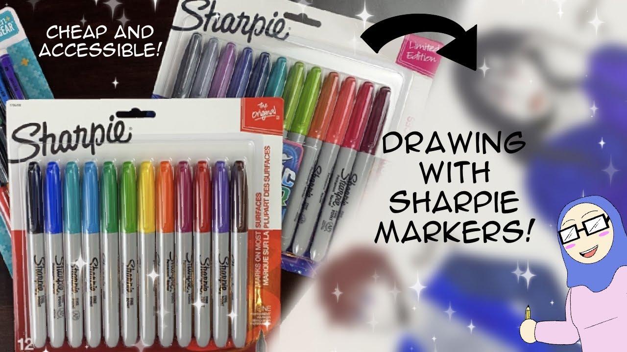 DRAWING WITH SHARPIE MARKERS! | Using Sharpie Markers to Make an Illustration!