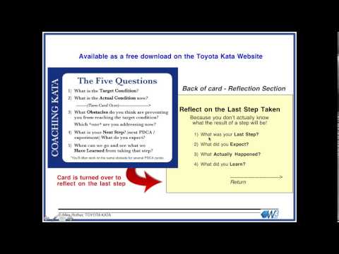 The Improvement Kata and Coaching Kata and Their Role in the Lean Enterprise
