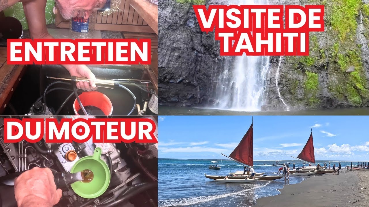 We take care of the boat's engine... and treat ourselves to Tahiti as a reward 😎 Ep.72