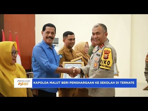 KAPOLDA MALUT BERI PENGHARGAAN KE 8 SEKOLAH MENENGAH DI TERNATE