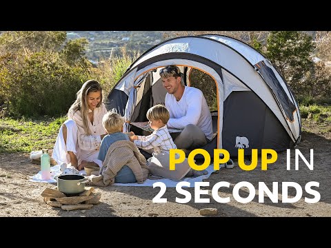 4 Person Instant Pop-Up Tent | Pop up in 2 sec. | Deryan